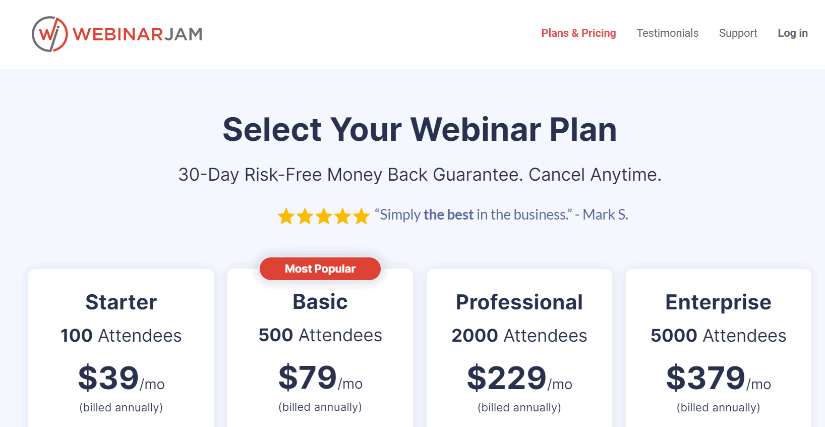 webinarjam pricing