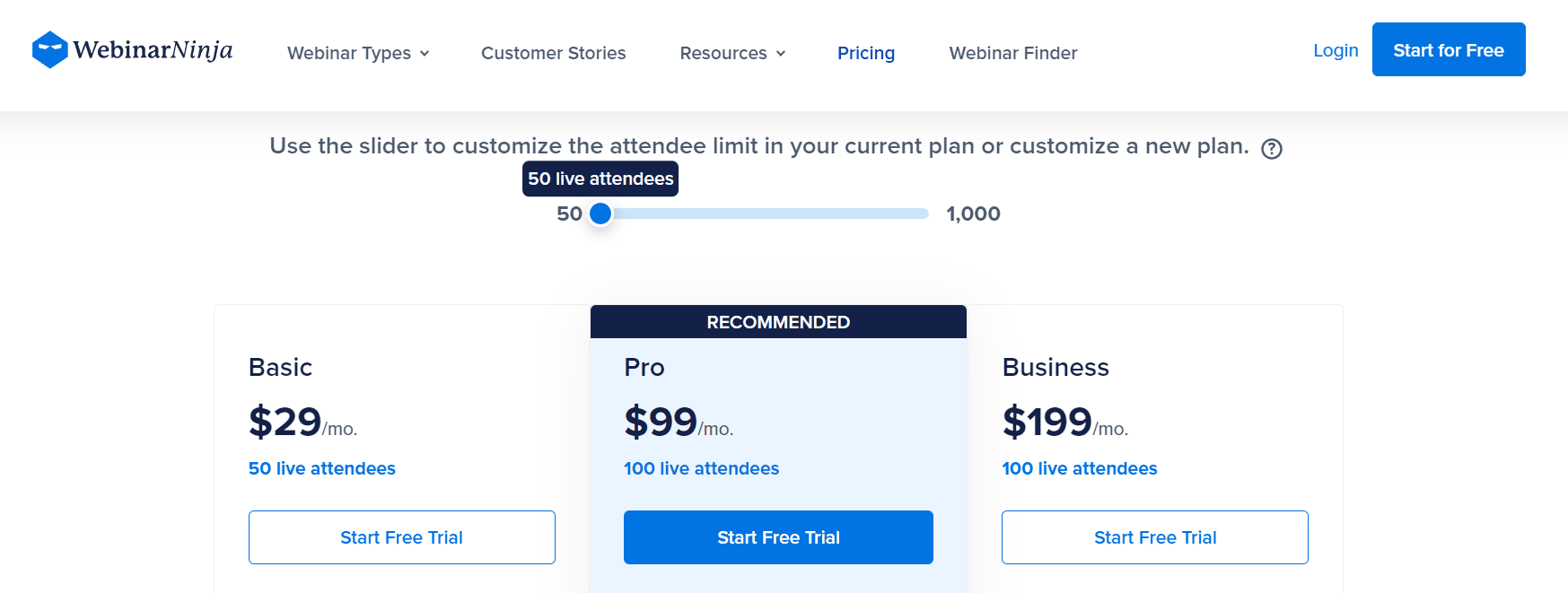 webinarninja pricing