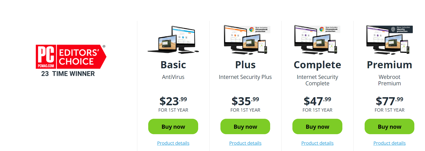 webroot pricing plan