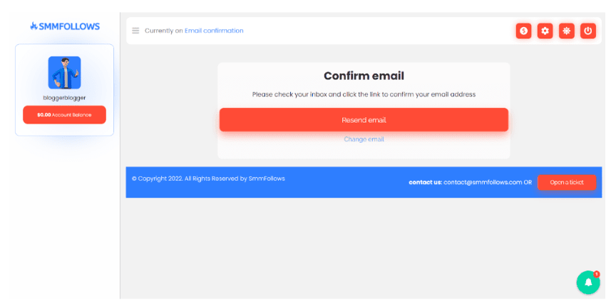 Confirm email