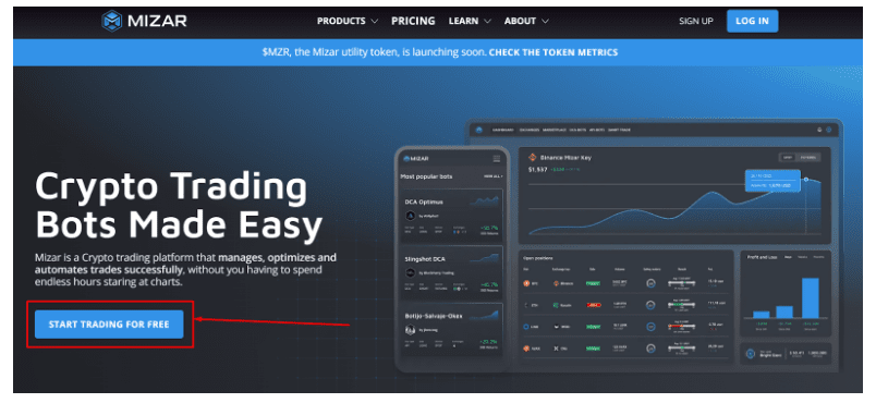 Go to the official website of Mizar