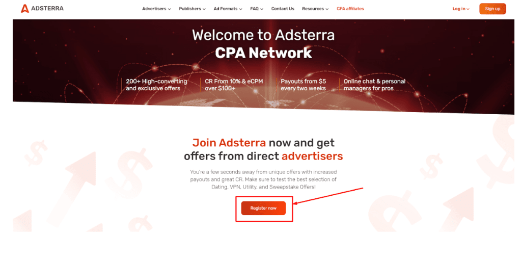 Official website of Adsterra CPA Network