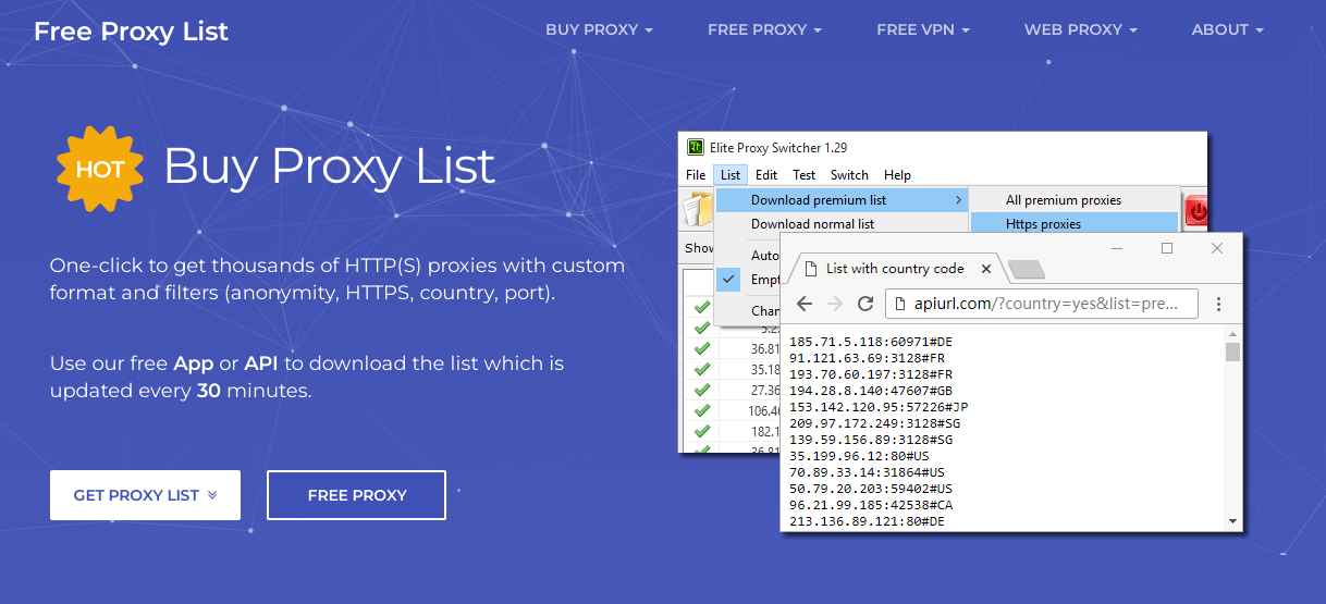 Home page del proxy SSL