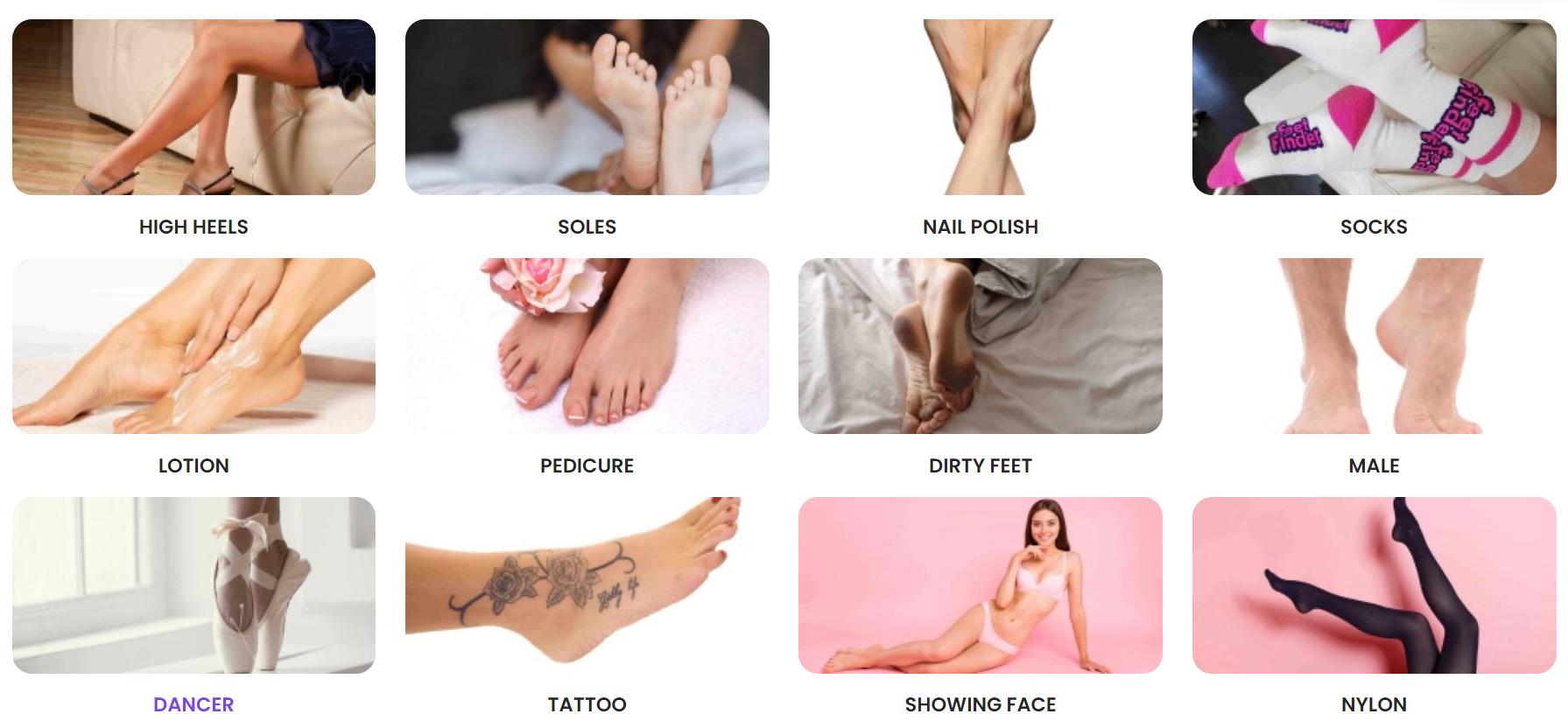 FeetFinder Content Variety- FeetFinder vs FunWithFeet