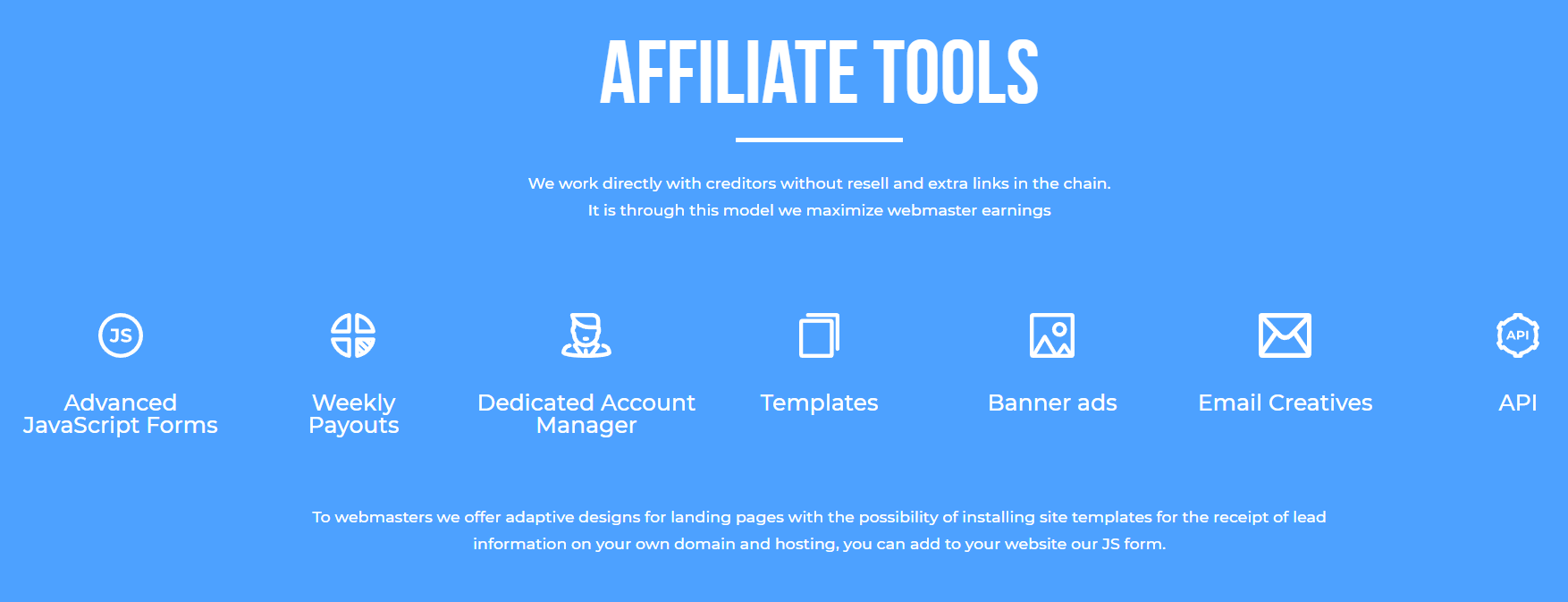 Affiliate Tools Offered By LeadNetwork