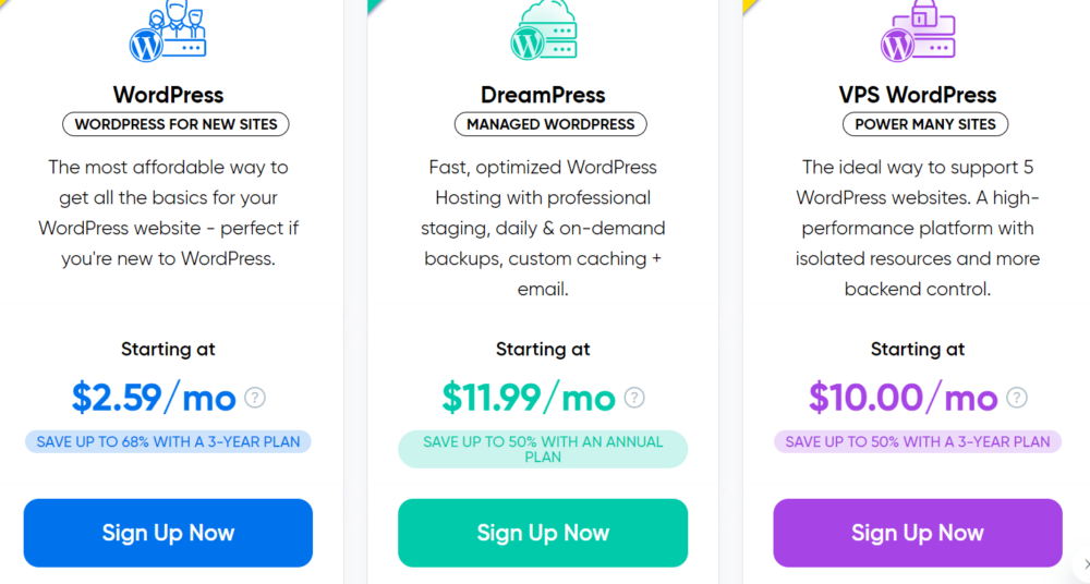 Цени на Dreamhost