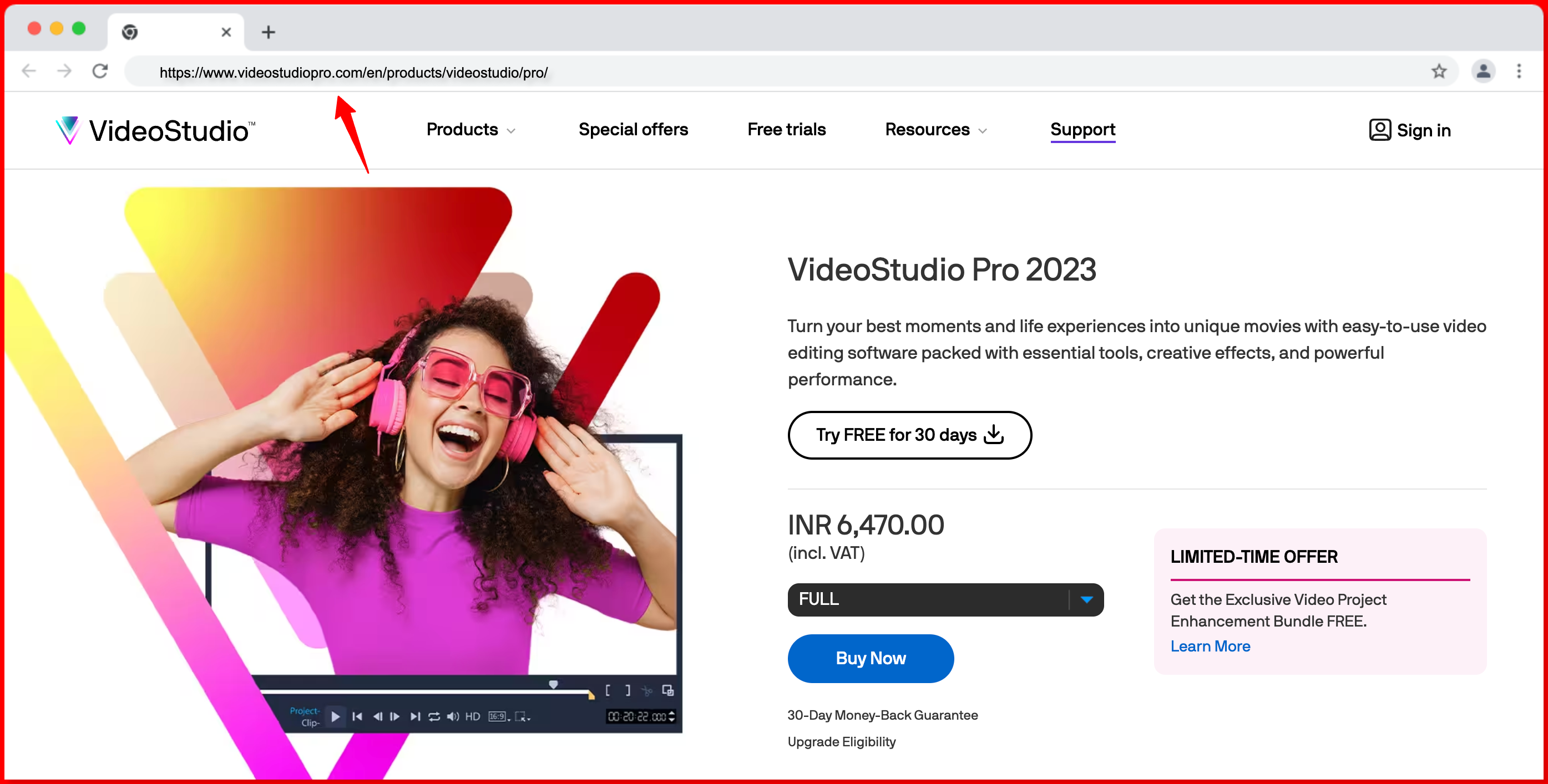 VideoStudio-Pro-Video-Editing-Page d'accueil