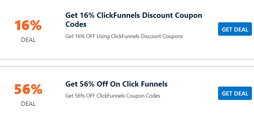 clickfunnels coupon codee