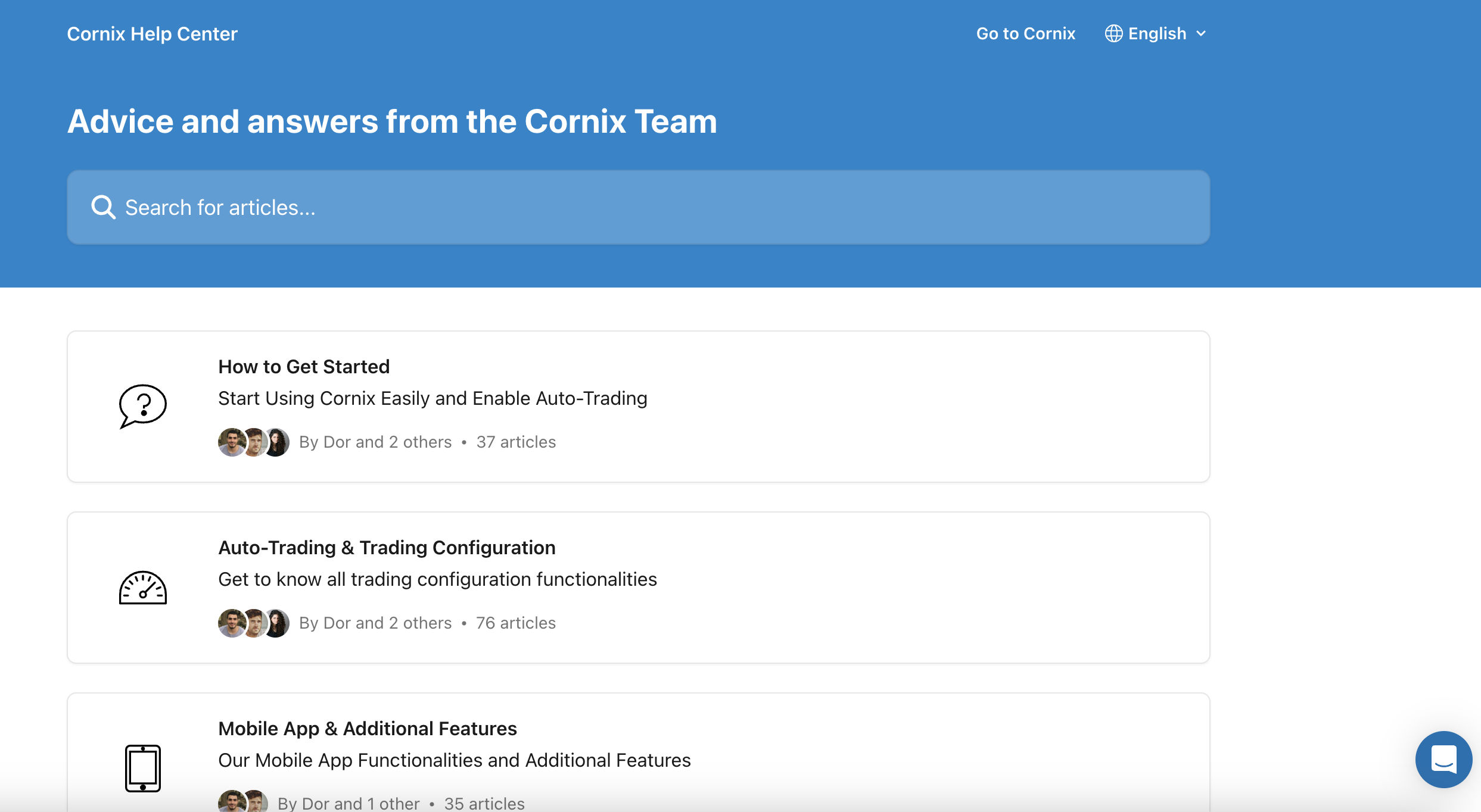Cornix-Kundensupport