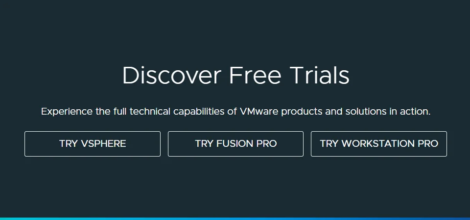 VMware の無料トライアル