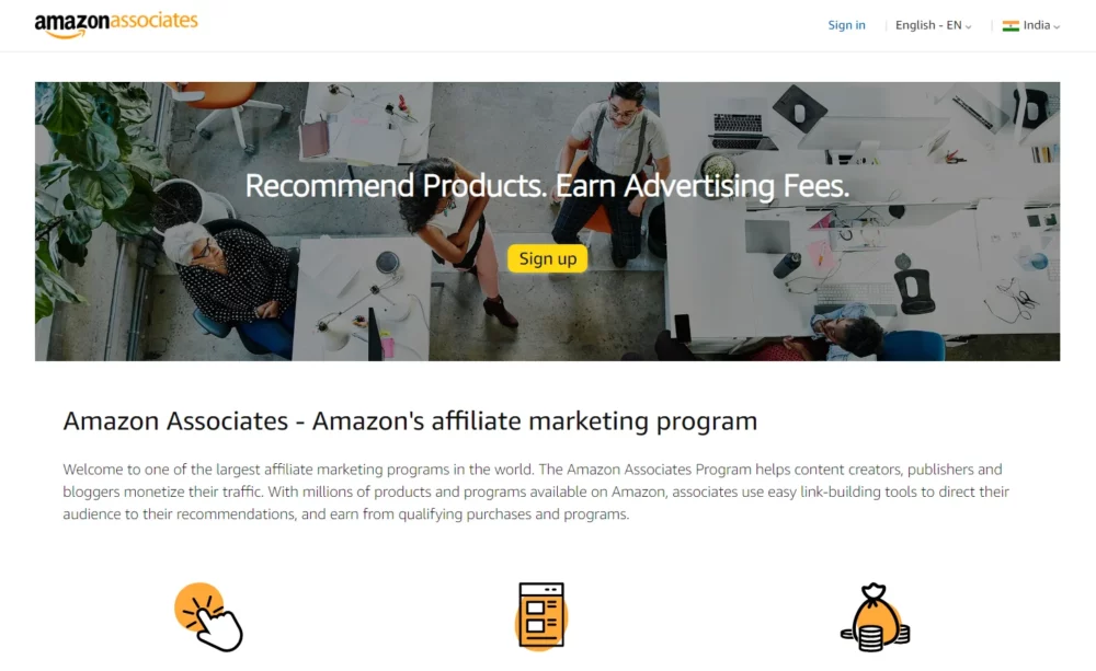 Verdienen Sie Geld mit dem Amazon-Partnerprogramm